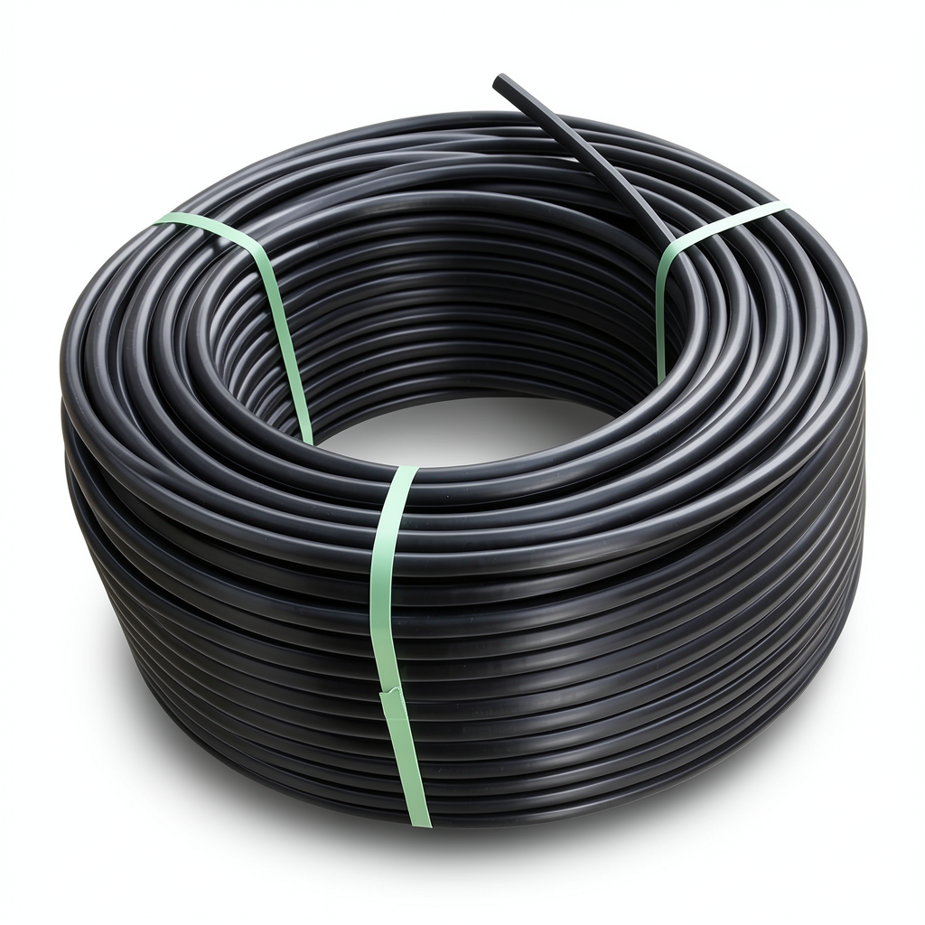 HDPE Plastic Coil Pipe PN 12.5 Bar PE 80 OD 160 mm SDR 11 Black