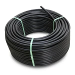 لفة أنابيب HDPE ضغط 16 بار PE 80 قطر خارجي 16 مم SDR 9 لون أسود
