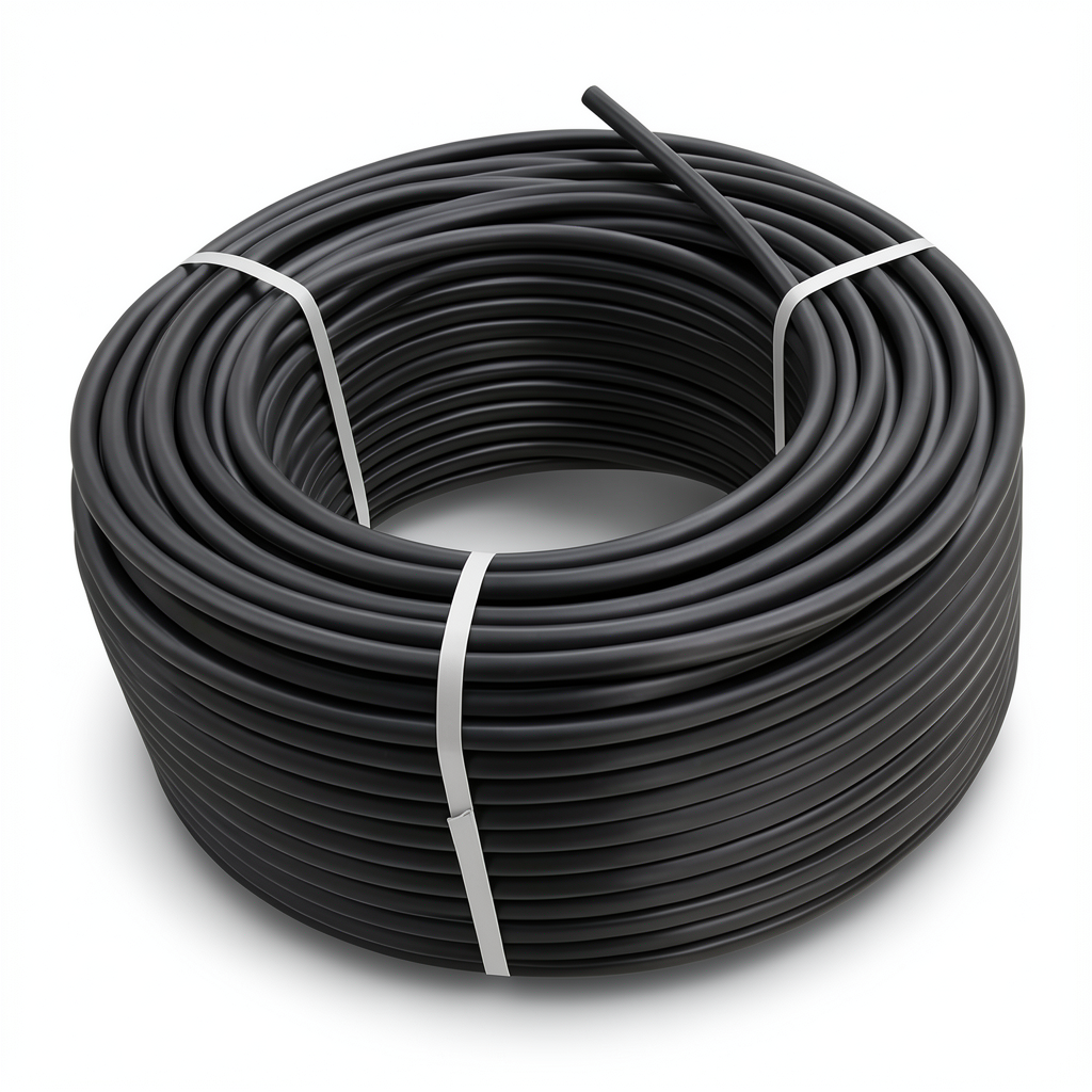 لفة أنابيب HDPE ضغط 16 بار PE 80 قطر خارجي 16 مم SDR 9 لون أسود