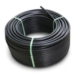 لفة أنابيب HDPE ضغط 16 بار PE 80 قطر خارجي 20 مم SDR 9 لون اسود