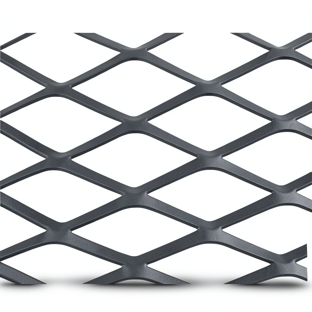 Hot Rolled Steel Expanded Metal Mesh Thickness 2.7 mm Width 1.22 m Length 7 m