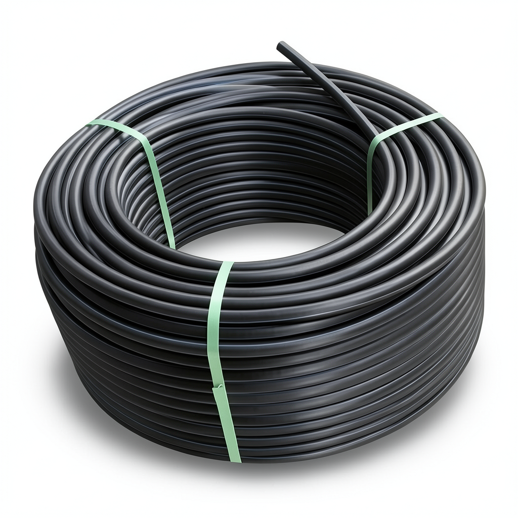لفة أنابيب HDPE ضغط 16 بار PE 80 قطر خارجي 40 مم SDR 9 لون أسود