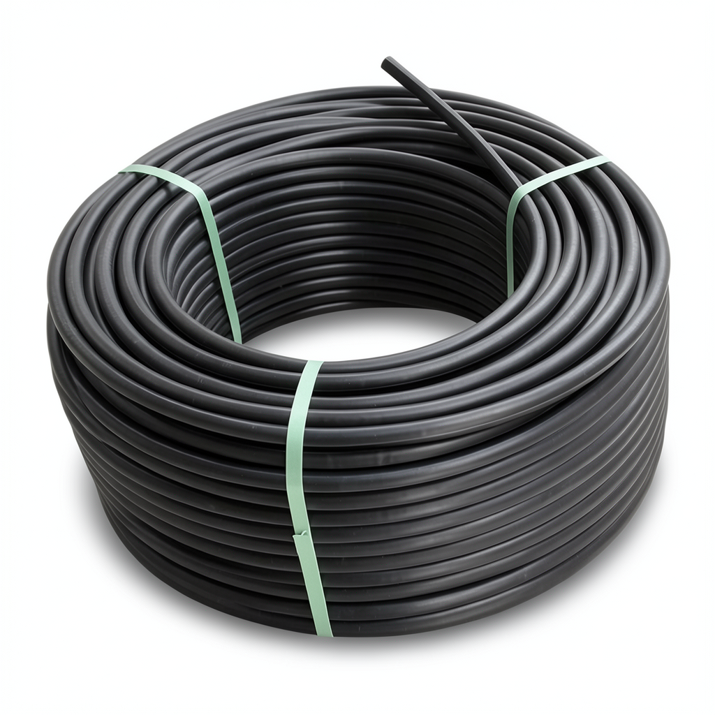 لفة أنابيب HDPE ضغط 16 بار [PE 80] قطر خارجي 50 مم SDR 9 لون اسود