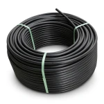 لفة أنابيب HDPE ضغط 16 بار PE 80 قطر خارجي 63 مم SDR 9 لون أسود
