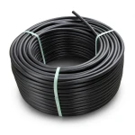 لفة أنابيب HDPE ضغط 16 بار PN 16 PE 80 قطر خارجي 110 مم SDR 9 لون اسود