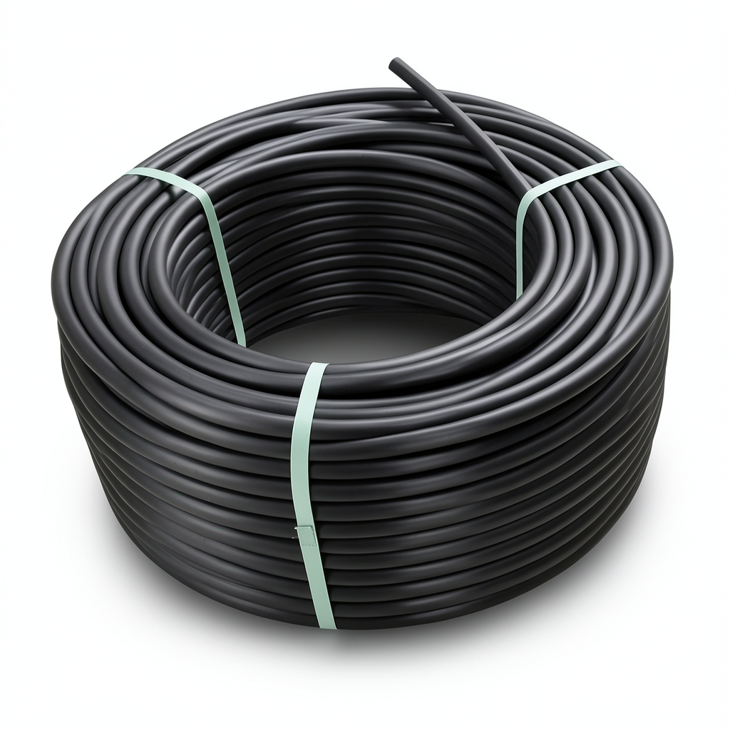 لفة أنابيب HDPE ضغط 16 بار PN 16 PE 80 قطر خارجي 110 مم SDR 9 لون اسود