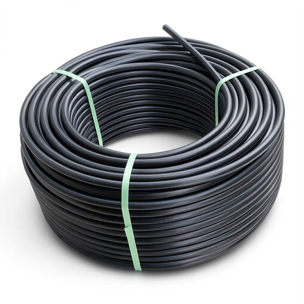 HDPE Plastic Coil Pipe PN 16 Bar PE 80 OD 140 mm SDR 9 Black