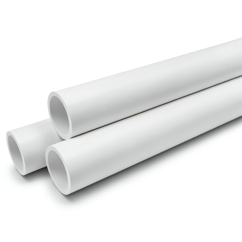 مواسير UPVC بلاسكو جدول 40 مقاس ½ 1 إنش سمك 3.7 مم لون أبيض