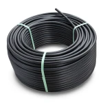 لفة أنابيب HDPE ضغط 16 بار PE 80 قطر خارجي 160 مم SDR 9 لون أسود