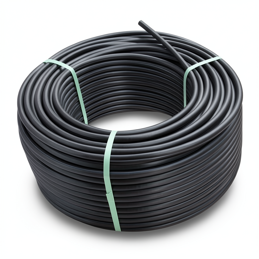 لفة أنابيب HDPE ضغط 16 بار PE 80 قطر خارجي 160 مم SDR 9 لون أسود