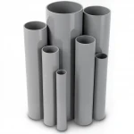 UPVC Pipes Modern Technology Nominal Pressure 9 Bar Outside Diameter 114.1 mm Thickness 4.5 mm Gray Colour