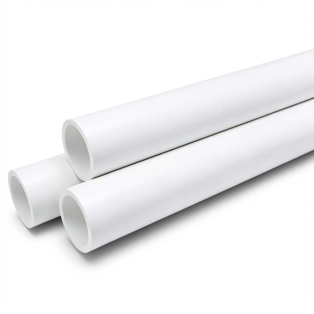 مواسير UPVC جدول 40 مقاس 4 إنش سمك 6.0 مم لون أبيض