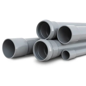 مواسير UPVC جدول 80 مقاس 2 إنش سمك 5.5 مم لون رمادي