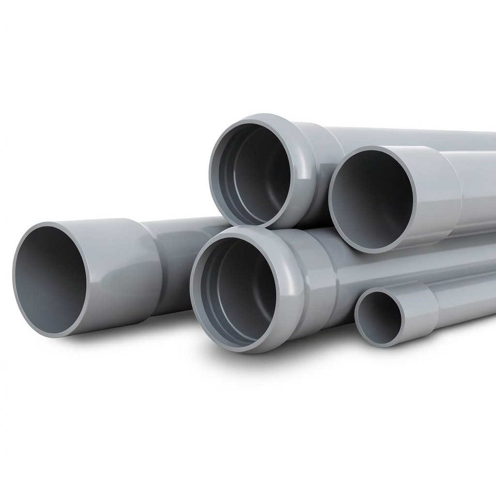 UPVC Pipes Schedule 80 Size 2 inch Thickness 5.5 mm Gray