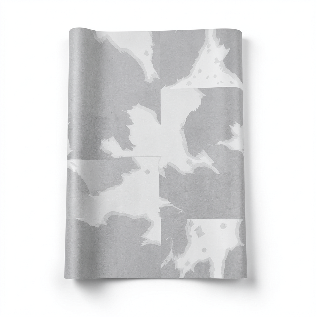 German Wallpaper Patterned 10m x 0.53m Gray Color