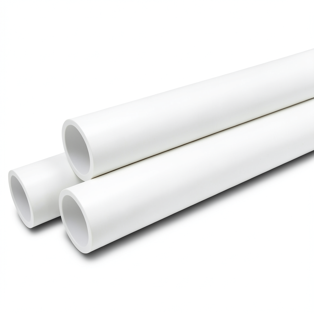 UPVC Pipes Schedule 40 Size 1 inch Thickness 3.4 mm White