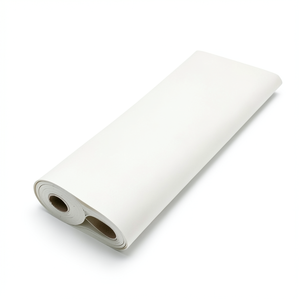 German Plain Wallpaper 10 m x 0.53 m Off White, Model 1021514