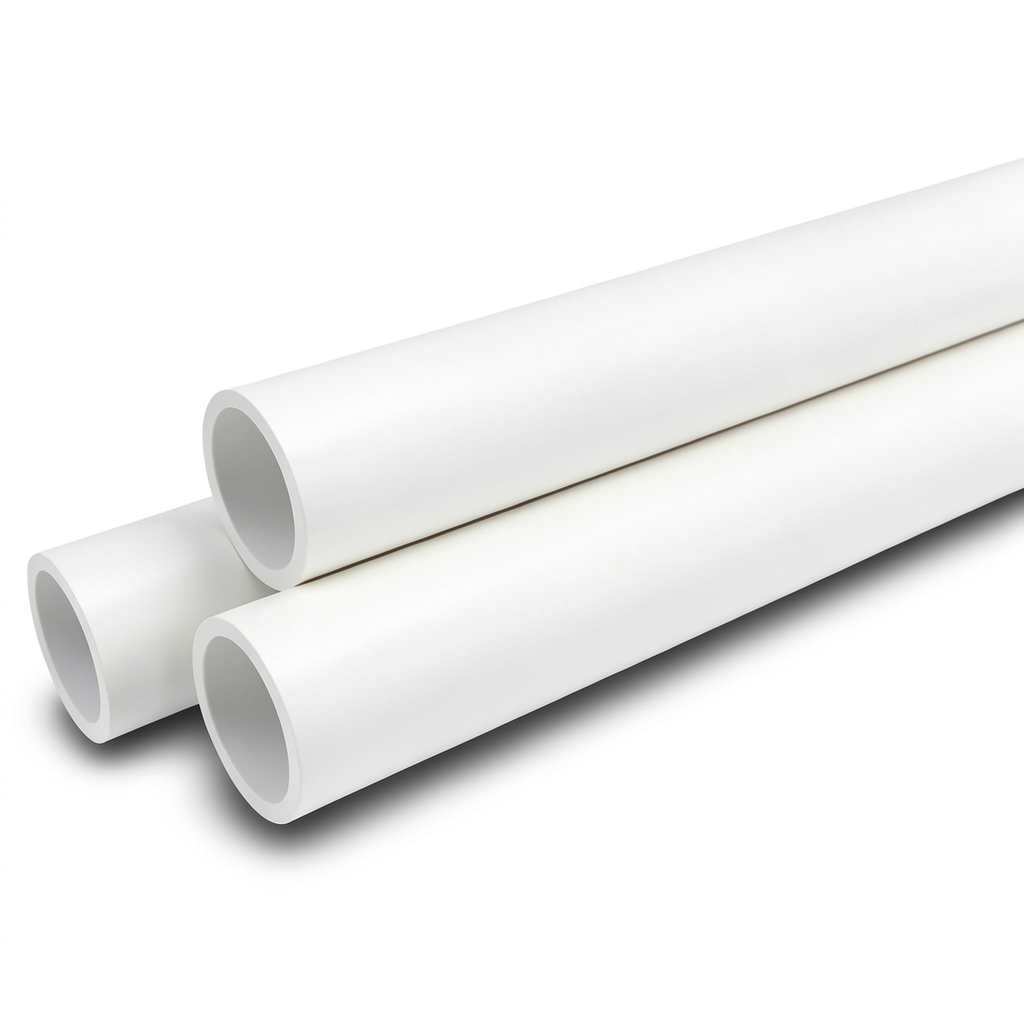 مواسير UPVC جدول 40 مقاس 2 إنش سمك 3.9 مم لون أبيض