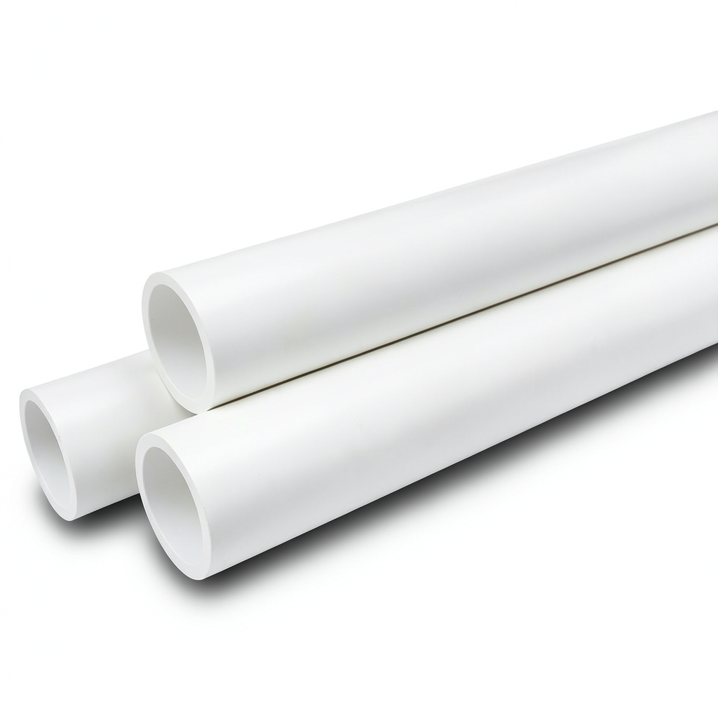 UPVC Pipes Schedule 40 Size 8 inch Thickness 8.2 mm White