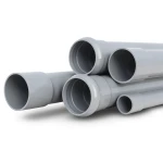 مواسير UPVC جدول 80 مقاس 1 إنش سمك 4.6 مم لون رمادي