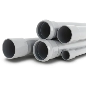 UPVC Pipes Plasco Schedule 80 Size 8 inch Thickness 12.7 mm Gray
