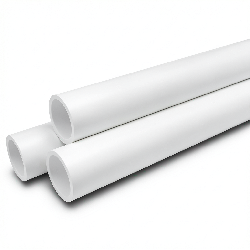 مواسير UPVC جدول 40 مقاس 6 إنش سمك 7.1 مم لون أبيض