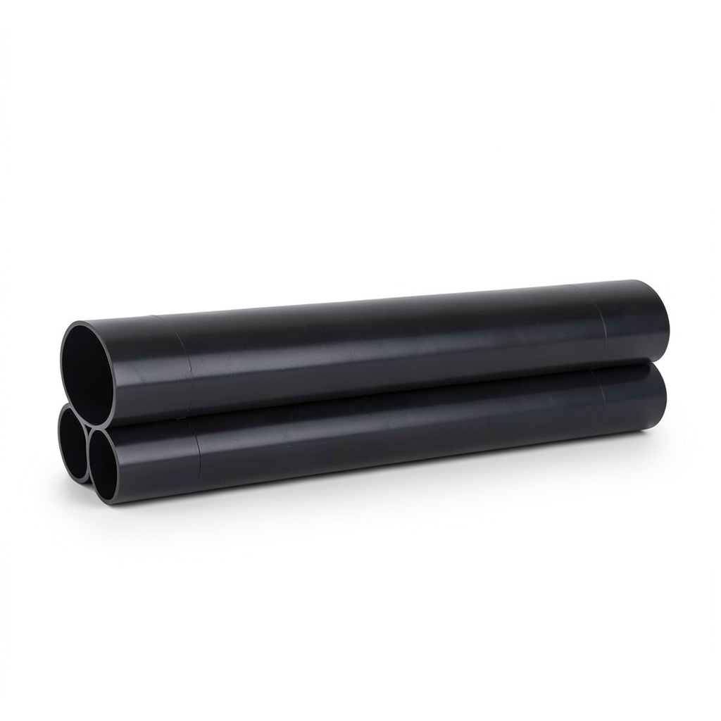 UPVC Pipes Outside Diameter 315 mm Thickness 7.7 mm Black