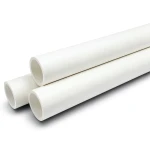 مواسير UPVC جدول 40 مقاس 8 إنش سمك 8.2 مم لون أبيض