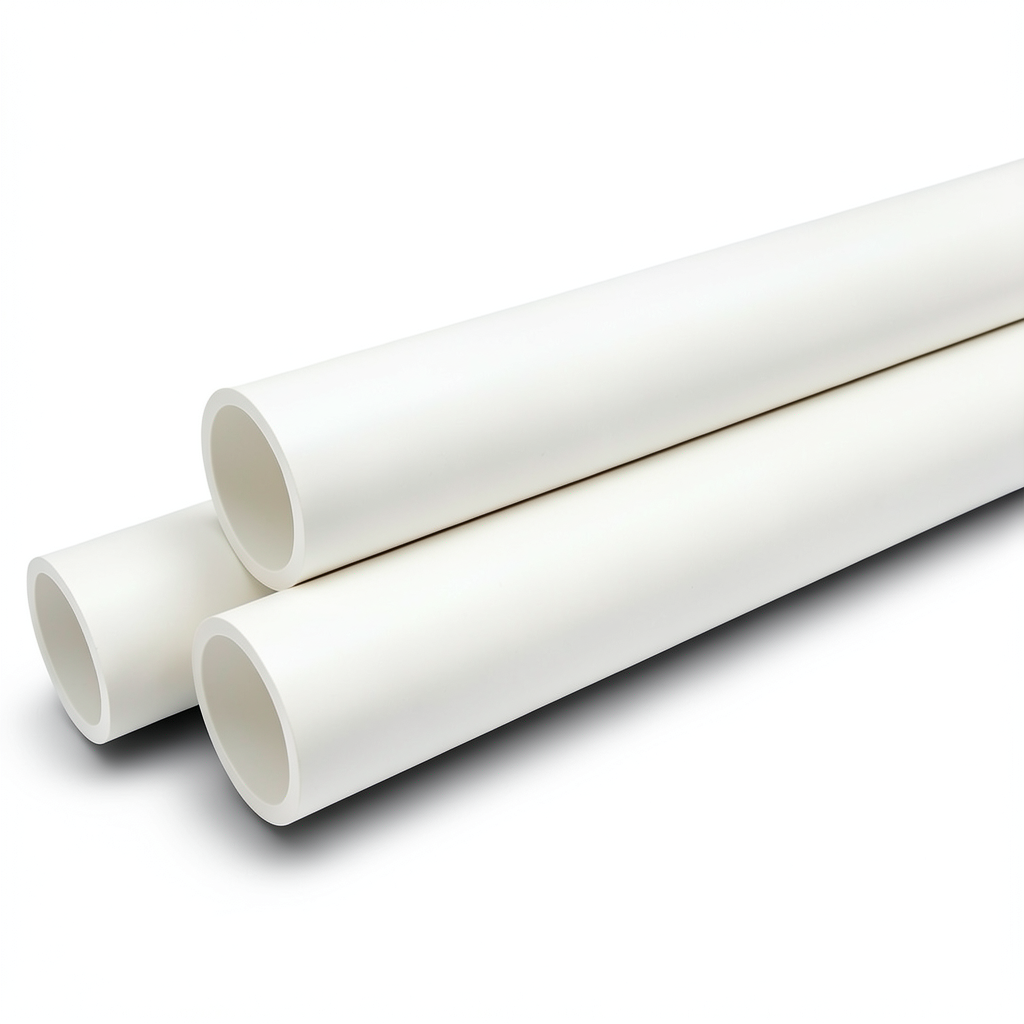 UPVC Pipes Schedule 40 Size 8 inch Thickness 8.2 mm White