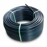 لفة أنابيب بلاستيك HDPE ضغط  16 بار [PE 100] قطر خارجي 110 مم  SDR 11  لون اسود مع خط ازرق | مصنع المنى