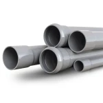 انابيب UPVC جدول 80 مقاس ½ إنش سمك 3.7 مم لون رمادي