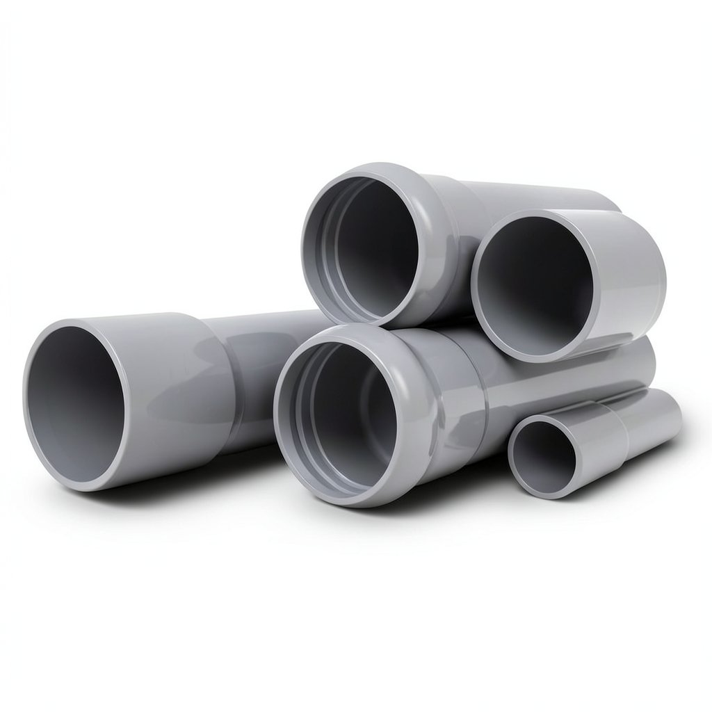 UPVC Pipes Plasco Schedule 80 Size 6 inch Thickness 11.0 mm Gray Color