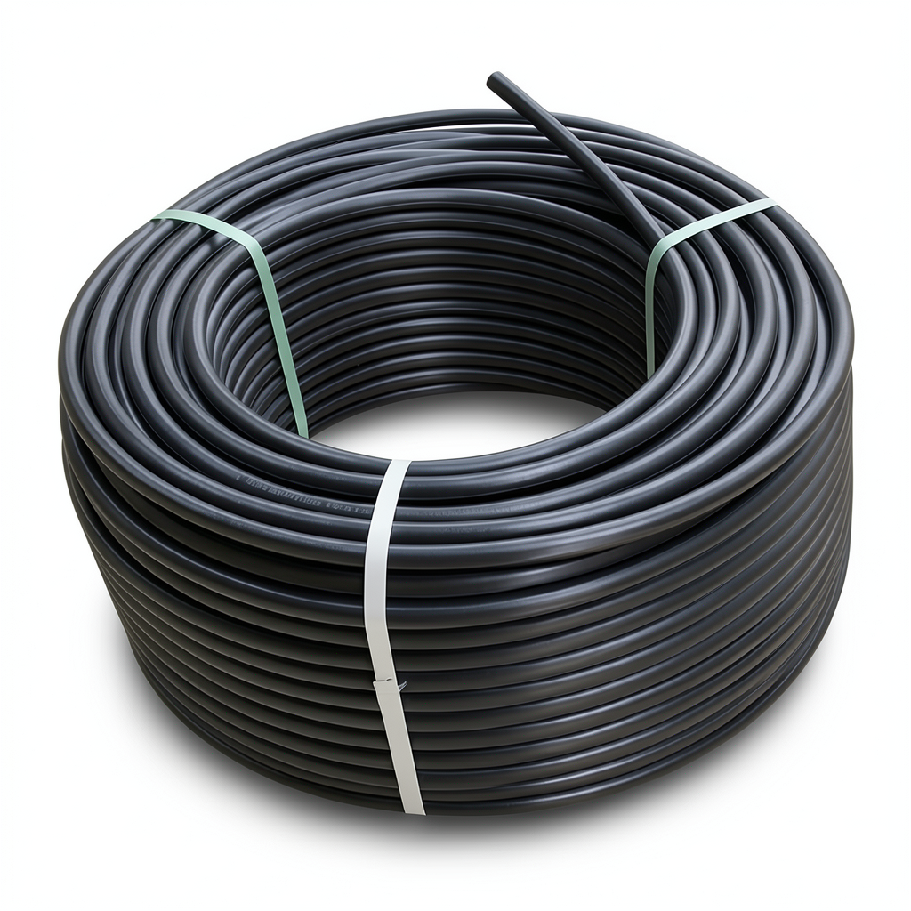 لفة أنابيب HDPE ضغط 16 بار [PE 80] قطر خارجي 50 مم SDR 9 لون اسود