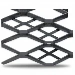 Hot Rolled (Black) Steel Expanded Metal Mesh  Bahri Thickness 1.2 mm Width 2.44  M Length 2 meter | Bait Al Tatawor Company