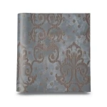 Italian Wallpaper Dark Grey 10m x 0.73m Classic Design
