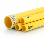مواسير HDPE نيبروبلاست PE 80 ضغط 6 بار قطر خارجي 140 مم سمك 6.4 مم لون أصفر 