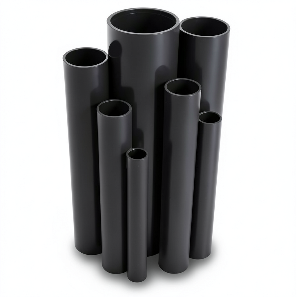 مواسير UPVC قطر خارجي 400 مم سمك 9.8 مم لون أسود