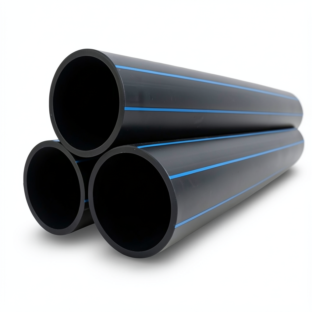 أنابيب HDPE نيبروبلاست PE 80 ضغط 12.5 بار قطر خارجي 225 مم سمك 20.5 مم لون أسود | نيبروبلاست