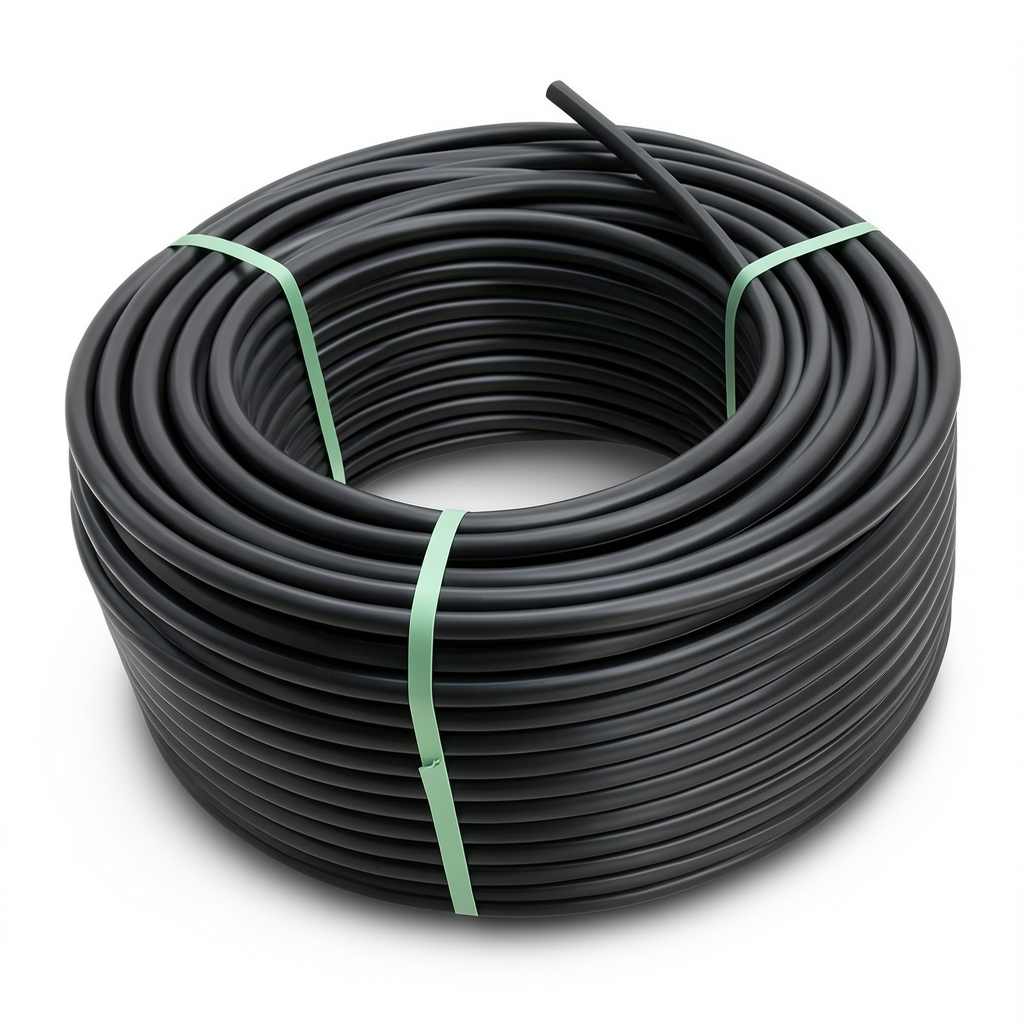 لفة أنابيب HDPE ضغط 16 بار PN 16 PE 80 قطر خارجي 110 مم SDR 9 لون اسود