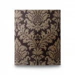 Italian Wall Covering, size 10m x 0.53m, Dark Brown Color, Model 6259