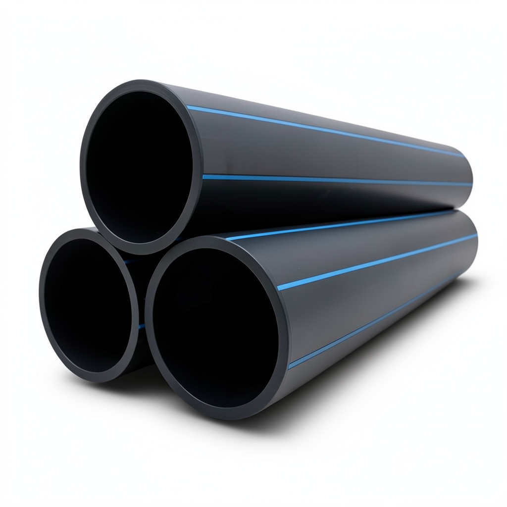 أنابيب HDPE نيبروبلاست PE 80 ضغط 12.5 بار قطر خارجي 250 مم سمك 22.7 مم أسود | نيبروبلاست