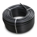 لفة أنابيب HDPE ضغط 16 بار [PE 80] قطر خارجي 125 مم SDR 9 لون أسود