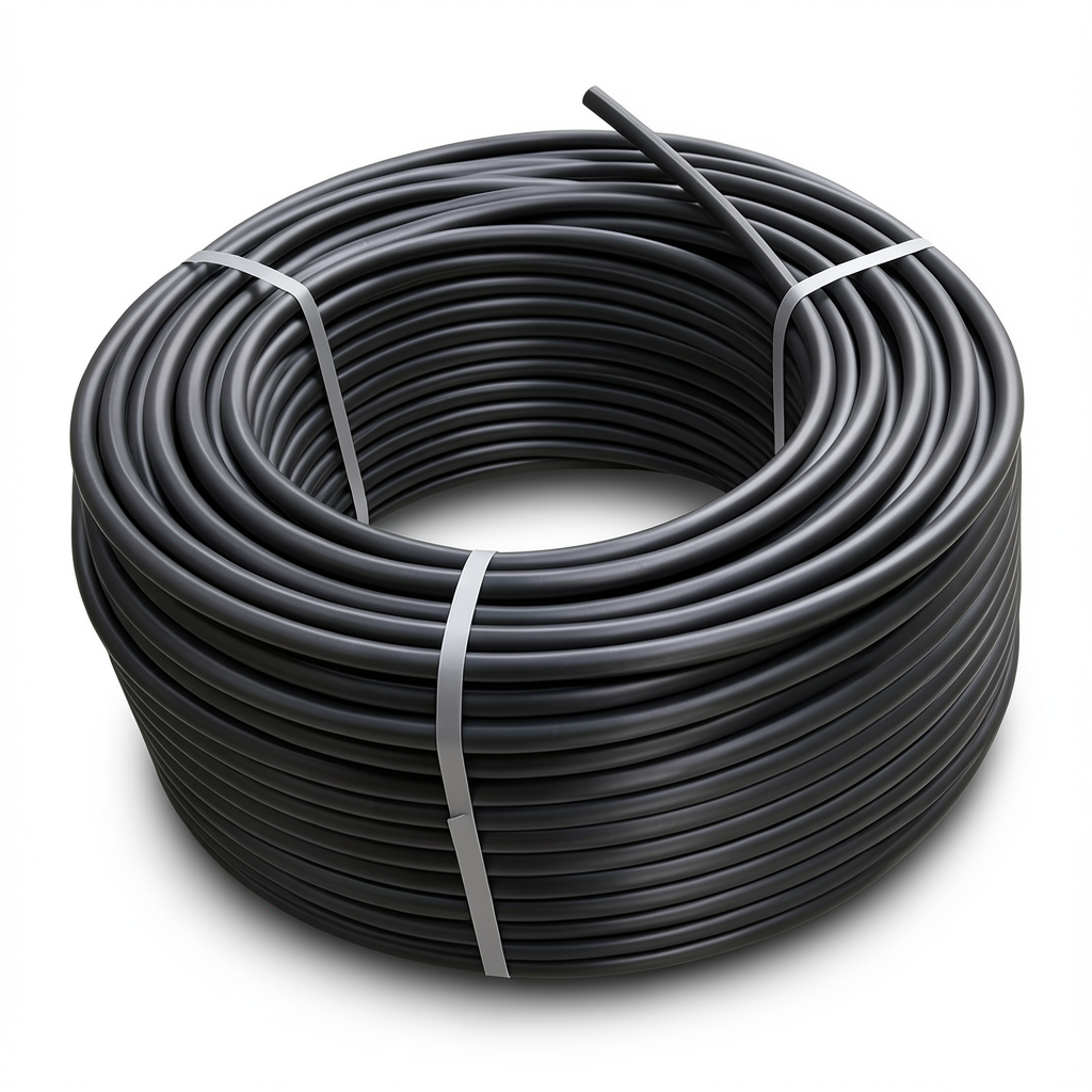 لفة أنابيب HDPE ضغط 16 بار [PE 80] قطر خارجي 125 مم SDR 9 لون أسود
