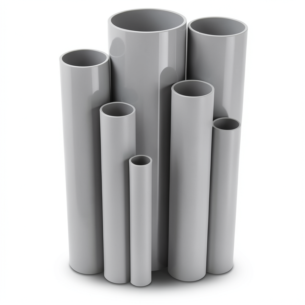UPVC Pipes Outside Diameter 82 mm Thickness 3.2 mm Gray Color