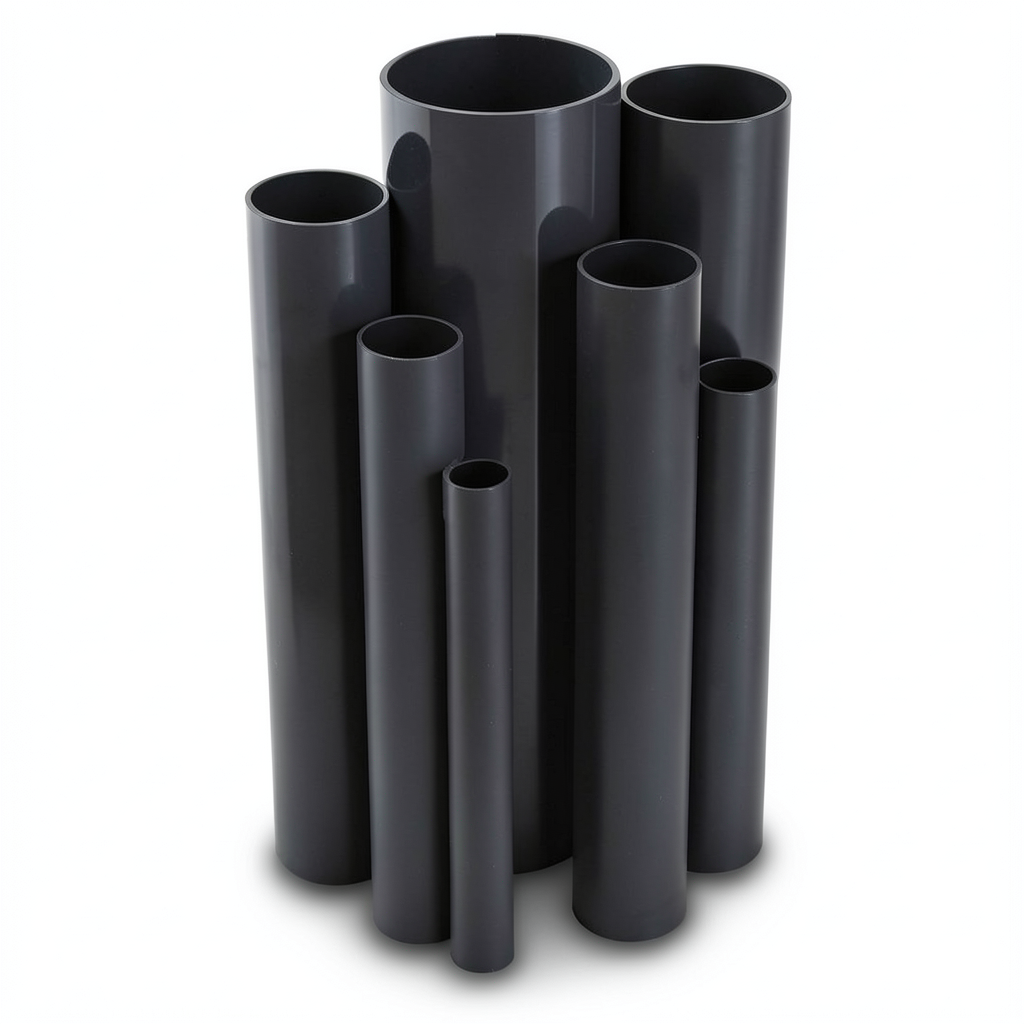UPVC Pipes Outside Diameter 82 mm Thickness 3.2 mm Black