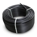 لفة أنابيب HDPE ضغط 16 بار PE 80 قطر خارجي 160 مم SDR 9 لون أسود