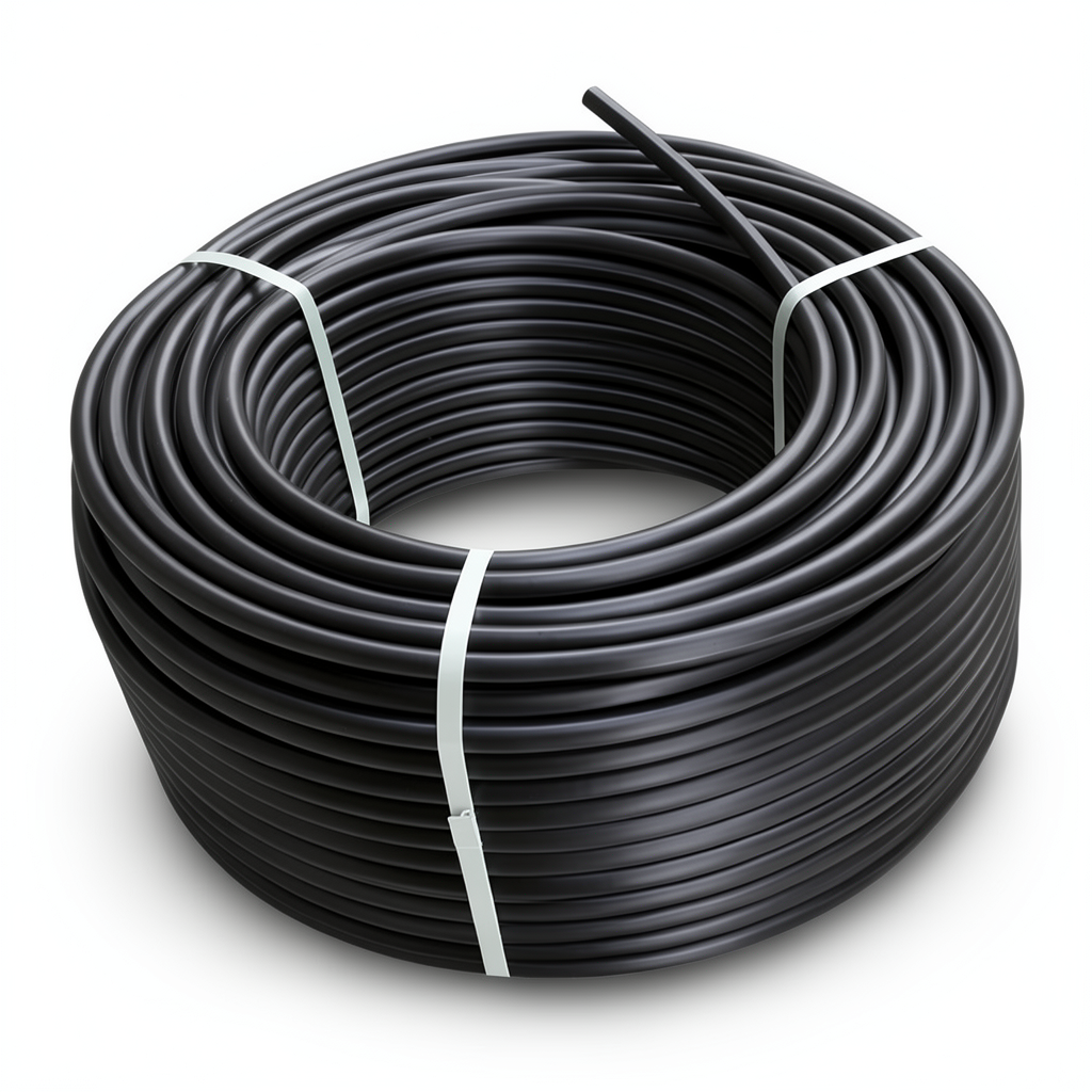 لفة أنابيب HDPE ضغط 16 بار PE 80 قطر خارجي 160 مم SDR 9 لون أسود