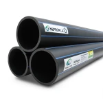 HDPE Pipes PE 80 Pressure 12.5 Bar Diameter 355 mm Thickness 32.2 mm Black | NEPROPLAST