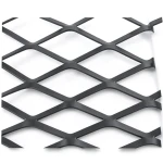 Hot Rolled Black Steel Expanded Metal Mesh Thickness 3.8 mm Width 1.22 m Length 1 m