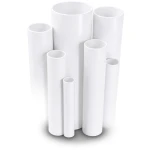 مواسير UPVC ضغط اسمي 12 بار قطر خارجي 33.4 مم سمك 1.8 مم لون أبيض